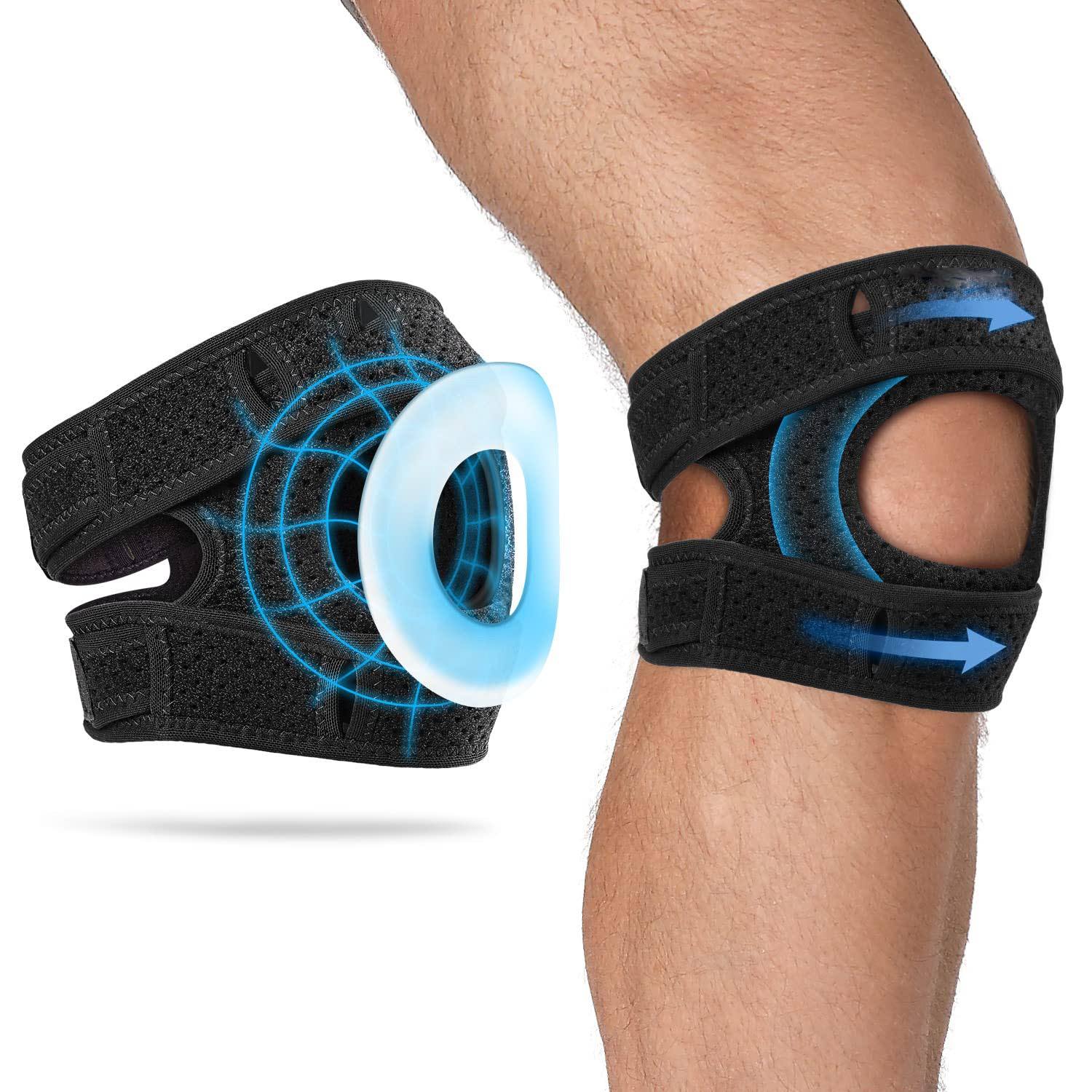 Knee Brace Support with Silicone Ring Pad
