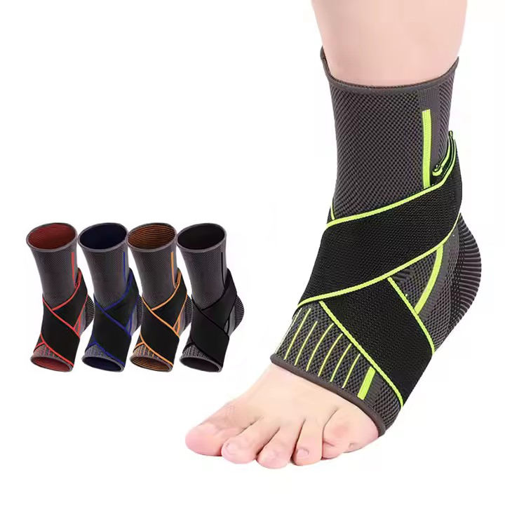 High-Elasticity Breathable Ankle Support with Adjustable Straps